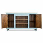 Mango Wood Indian Blue Boho Console Sideboard - Image 8