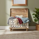 Mango Wood Blanket Chest For Storage Solution - Image 5