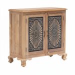 Mango Wood Sideboard With Charcoal Finish - Image 8