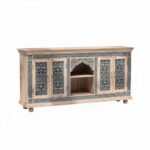 Mango Wood Four Door Sideboard With Charcoal Finish - Image 10