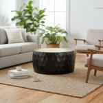 Mango Wood Centerpiece Coffee Table For Living Room Decor - Image 3