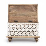 Mango Wood Blanket Chest For Storage Solution - Image 10