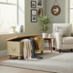Mango Wood Indian Boho Blanket Chest For Storage - Image 5