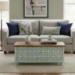 Mango Wood Blanket Chest With Floral Pattern Carving - Image 3