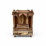 Teak Wood Hand-Carved Indian Pooja Temple For Daily Worship - Image 9