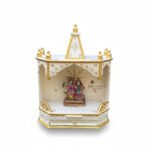 Mango Wood Hand-Painted Indian Pooja Temple For Daily Worship - Image 2