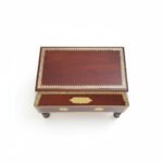 Mango Wood Storage Side Table With Brass Detailing - Image 5