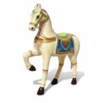 Mango Wood Decorative Horse Statue For Desk Top Decor - Image 5