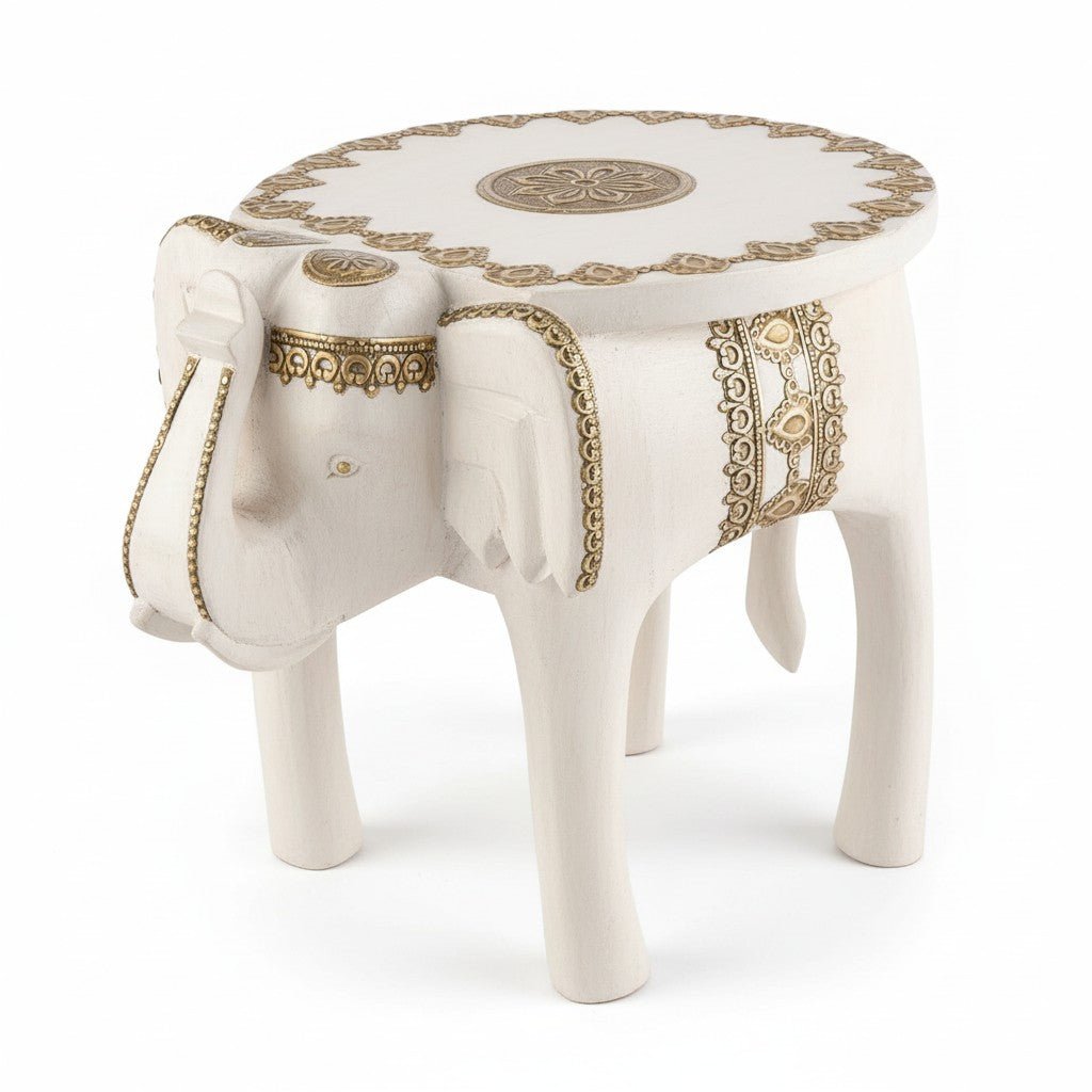 flat-lay-5e2e9422-42e5-41c3-8408-dce5597a7ea5 Handcrafted Elephant Coffee Table – Indian Animal Accent Table for Charming Living Room Decor - Image 1