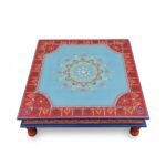 Hand-Painted Wooden Pooja Bajot For Religious Decor And Worship - Image 15