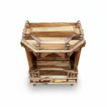 Teak Wood Hand-Carved Indian Pooja Temple For Daily Worship - Image 11