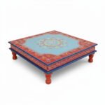 Hand-Painted Wooden Pooja Bajot For Religious Decor And Worship - Image 13