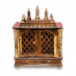 Mango Wood Pooja Temple For Daily Worship And Religious Decor