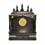 Mango Wood Indian Pooja Temple For Daily Worship And Religious Decor