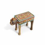 Mango Wood Hand-Painted Indian Animal Coffee Table - Image 11