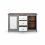 Mango Wood Indian Grey Drawer Sideboard For Storage Solution - Image 5