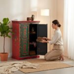 Handcrafted Indian Storage Cabinet – Wooden Almirah for Home Décor & Functional Storage - Image 7