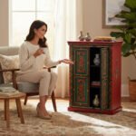 Handcrafted Indian Storage Cabinet – Wooden Almirah for Home Décor & Functional Storage - Image 5