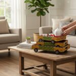 Mango Wood Hand-Painted Kitchen Decor For Serve - Image 6