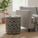 Mango Wood Bone Inlay Boho Side Table For Living Area Decor - Image 3