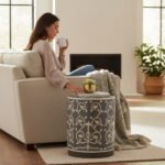 Bone Inlay Moroccan Coffee Table For Living Room Decor - Image 3