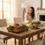 Mango Wood Hand-Painted Kitchen Decor For Serve - Image 8