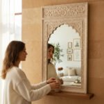 Hand-Carved Wooden Frame Mirror for Modern & Traditional Home Decor - Image 12
