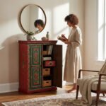 Handcrafted Indian Storage Cabinet – Wooden Almirah for Home Décor & Functional Storage - Image 10