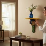 Hand-Painted Peacock Wall Shelf – Artistic Accent Rack for Modern Home Décor - Image 12