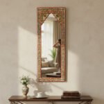 Mango Wood Hand-Painted Vanity Mirror - Image 7