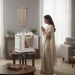 Mango Wood Pooja Temple For Daily Worship - Image 6