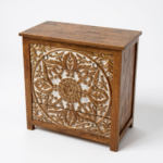 Mango Wood Four Drawer Bedside Chest For Storage Solution - Image 5