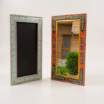 Hand-Painted Wooden Frame Mirror for Elegant Home Decor - Image 19