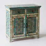 Mango Wood Ethnic Mandala Painted Console Cabinet For Storage Solution - Image 7