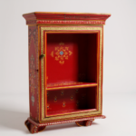 Mango Wood Space Saving Display Cabinet With Key Hanging Hooks - Image 10