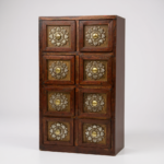 Mango Wood Table Decor Mini Drawer Chest With Brass Detailing - Image 10